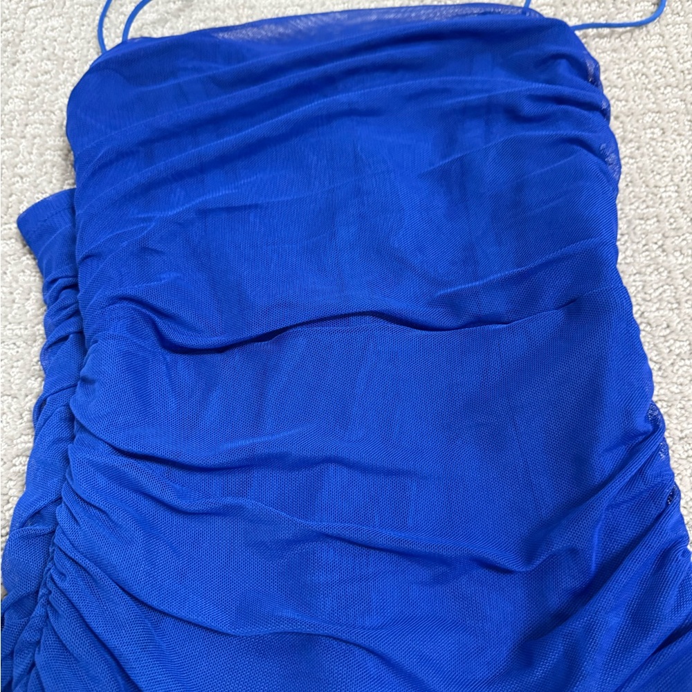 Blue Dress! Body contouring perfect for a summer night out!
